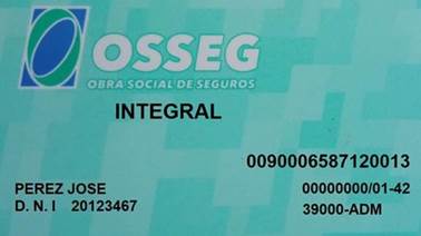 OSSEG – Carnet físico modelo vigente 2